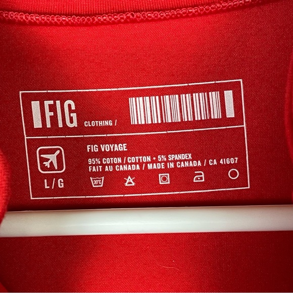 FIG BOM Dress NWOT travel athleisure RED - Picture 10 of 11